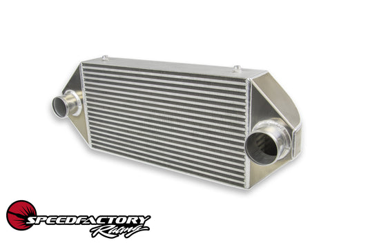 SpeedFactory Racing HP Dual Backdoor Front Mount Intercooler - 3" inlet / 3" Outlet (850HP-1000HP)