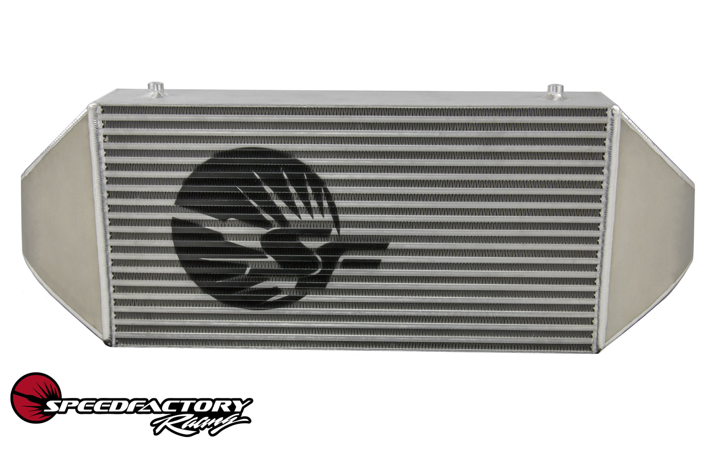 SpeedFactory Racing HP Dual Backdoor Front Mount Intercooler - 3" inlet / 3" Outlet (850HP-1000HP)