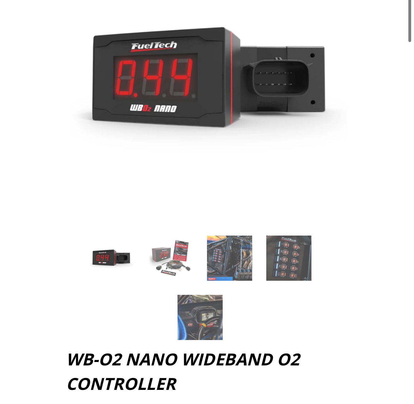 Fueltech WB-02 NANO wideband O2 controller with harness and sensor