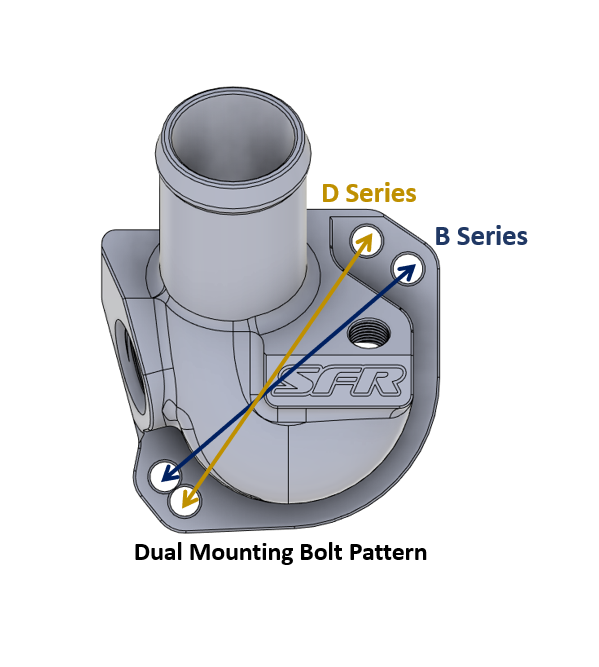 SpeedFactory Racing Billet B/D Series Thermostat Housing for Honda/Acura Engines