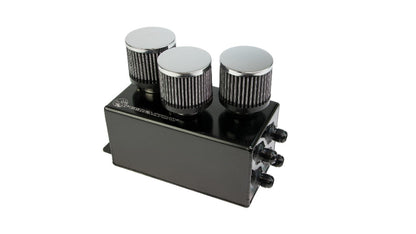 SpeedFactory Racing 3-Filter Oil Catch Can - Black Edition