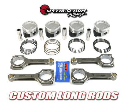 SpeedFactory Racing No-Notch H-Beam Long Rod and Vitara Piston Combo USDM D15B