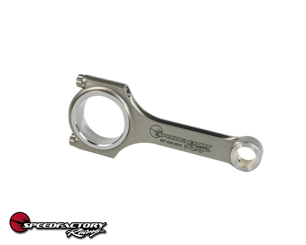 SpeedFactory Racing D16 Vitara Spec No-Notch Forged Steel H-Beam Long Connecting Rods