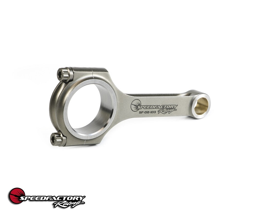 SpeedFactory Racing D16 Vitara Spec No-Notch Forged Steel H-Beam Long Connecting Rods