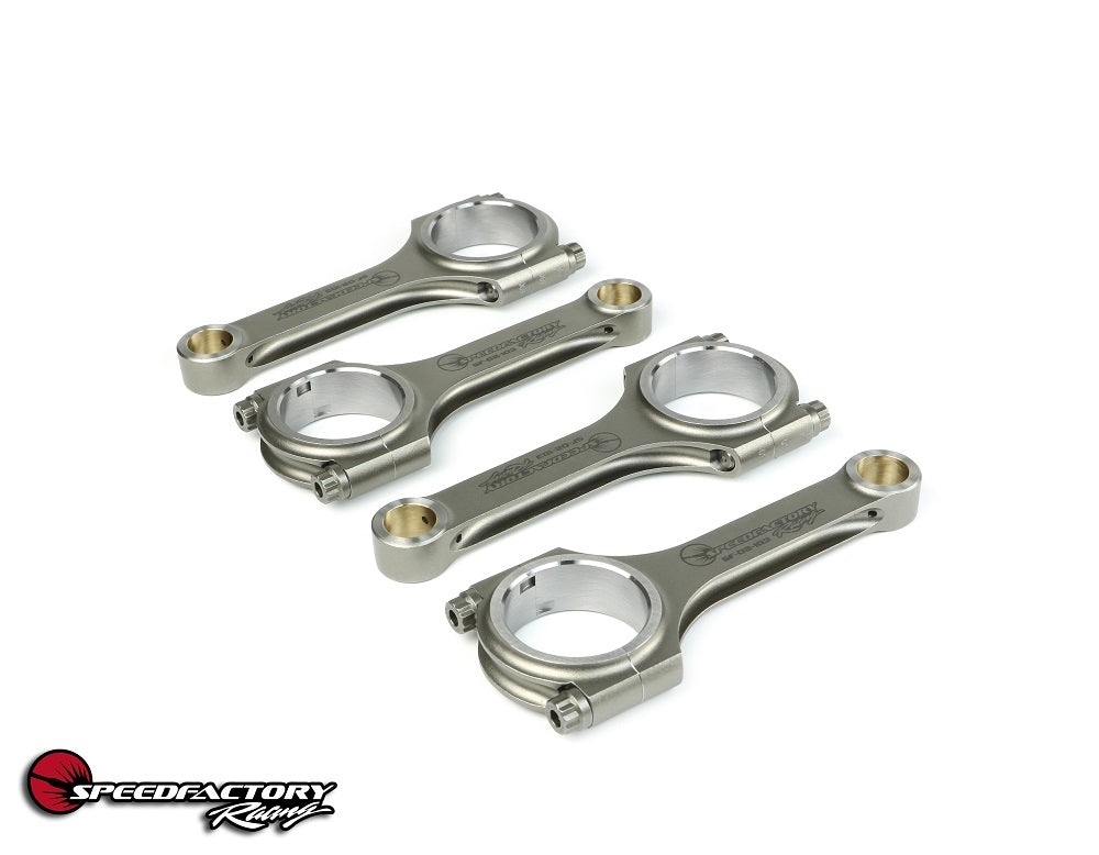 SpeedFactory Racing D16 Vitara Spec No-Notch Forged Steel H-Beam Long Connecting Rods